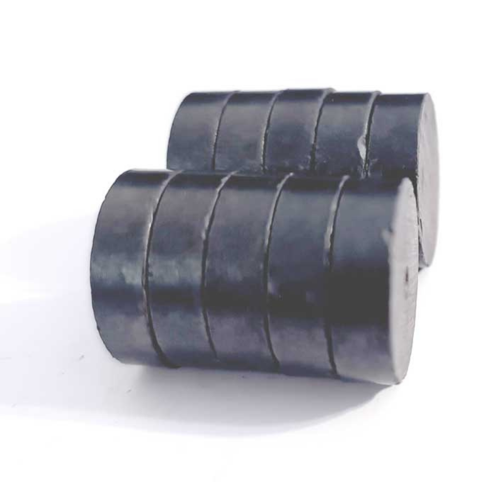 Çap 18mm X Kalınlık 5mm Yuvarlak Ferrit(Kömür) Mıknatıs