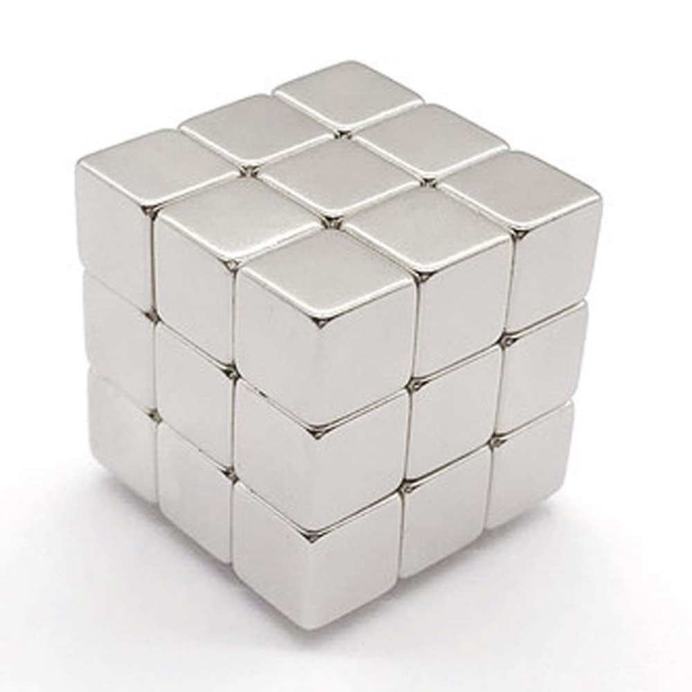 Boy 10mm X En 10mm X Kalınlık 10mm Neodyum Mıknatıs
