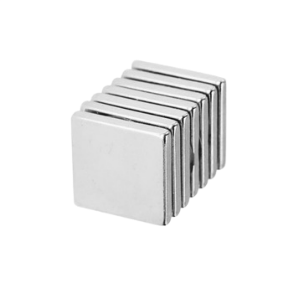 Boy 20mm X En 20mm X Kalınlık 2mm Neodyum Mıknatıs