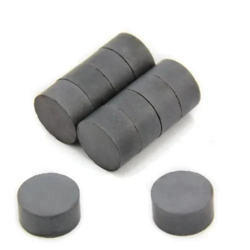 Çap 20mm X Kalınlık 5mm Yuvarlak Ferrit(Kömür) Mıknatıs