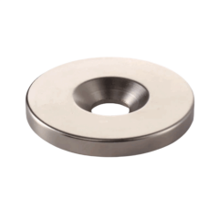 Çap 40mm X Delik Çap 10/5.5mm X Kalınlık 5mm Havşalı Neodyum Mıknatıs